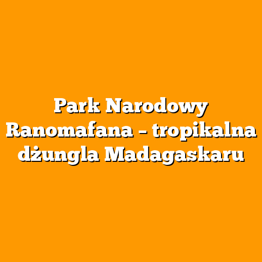Park Narodowy Ranomafana – tropikalna dżungla Madagaskaru